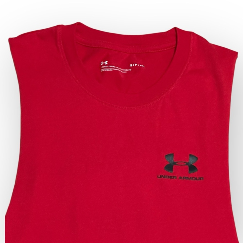 Under Armour Red Athletic Tank Top - Picture 2 of 7